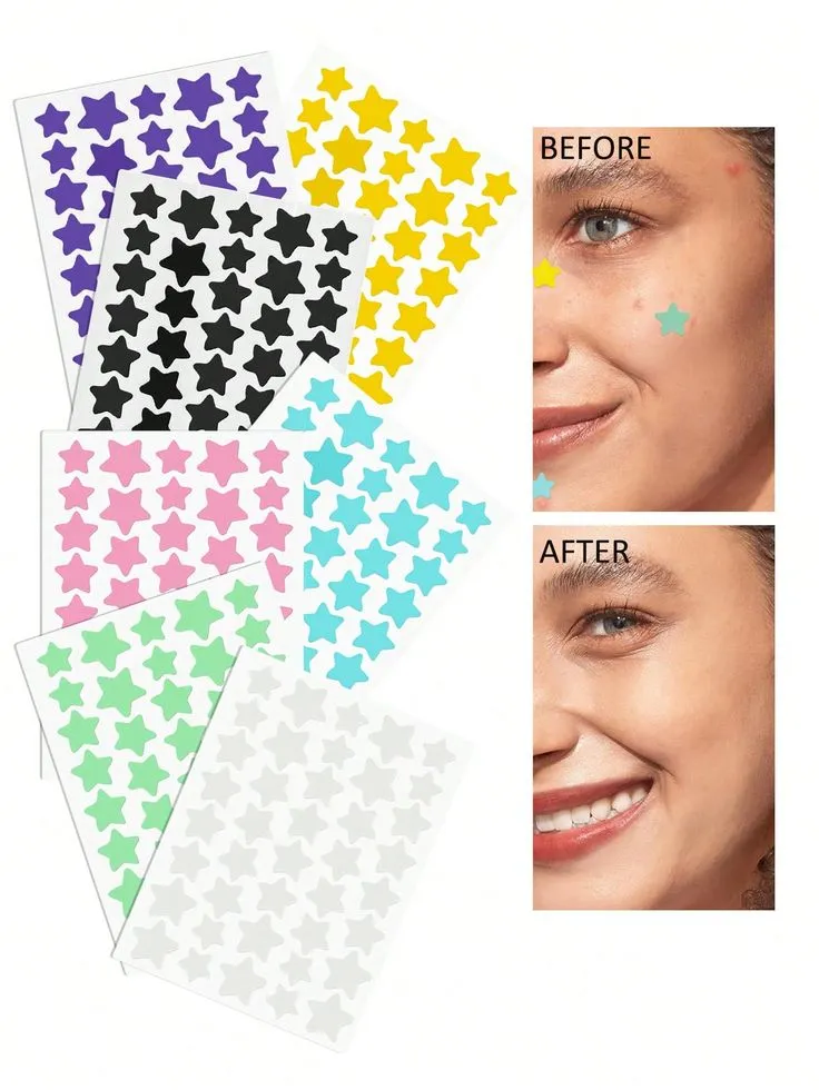 before and after Pimple Patches