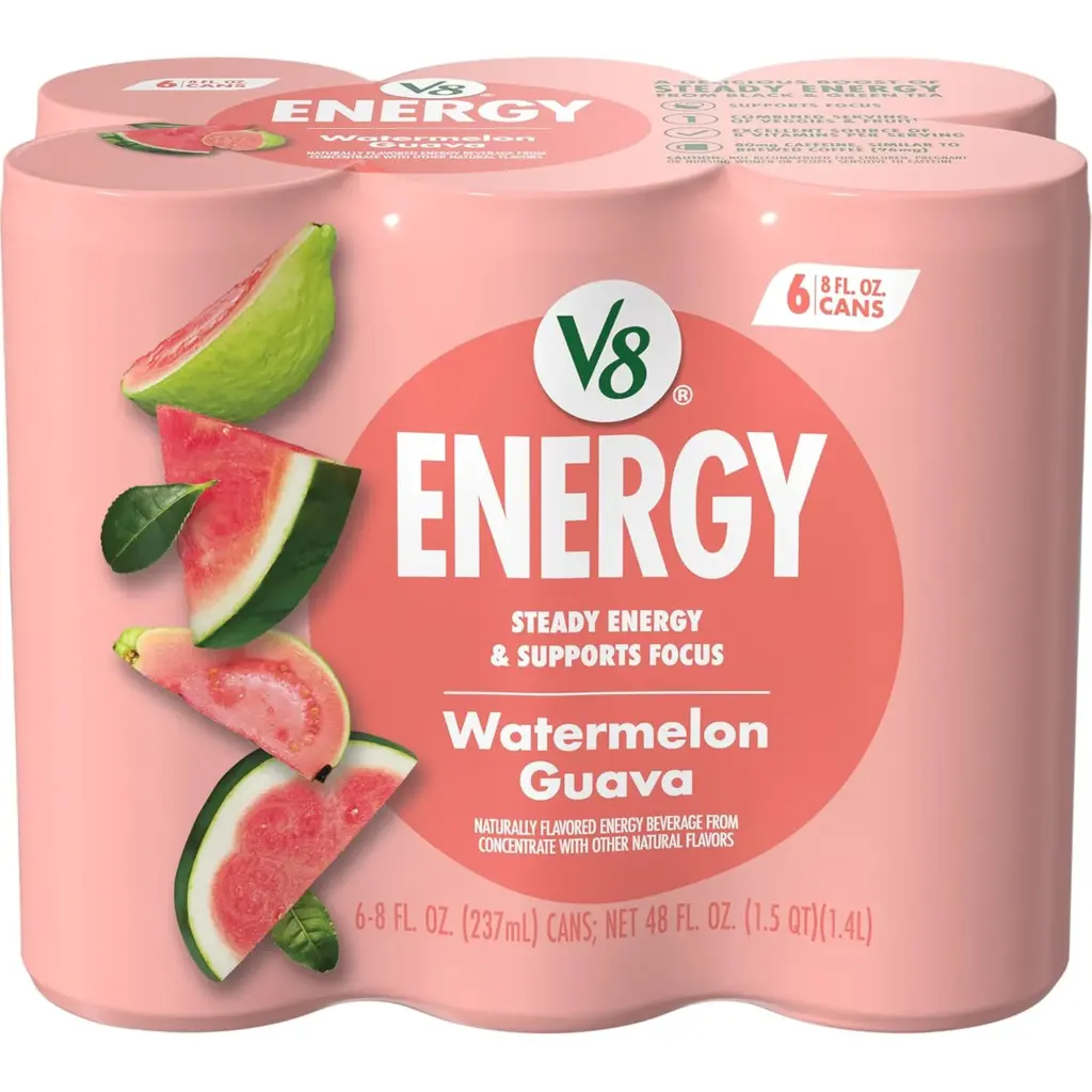 watermelon guava V8 energy drink