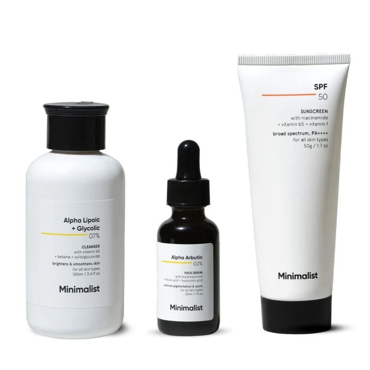 Minimalist anti-ageing skin care kit