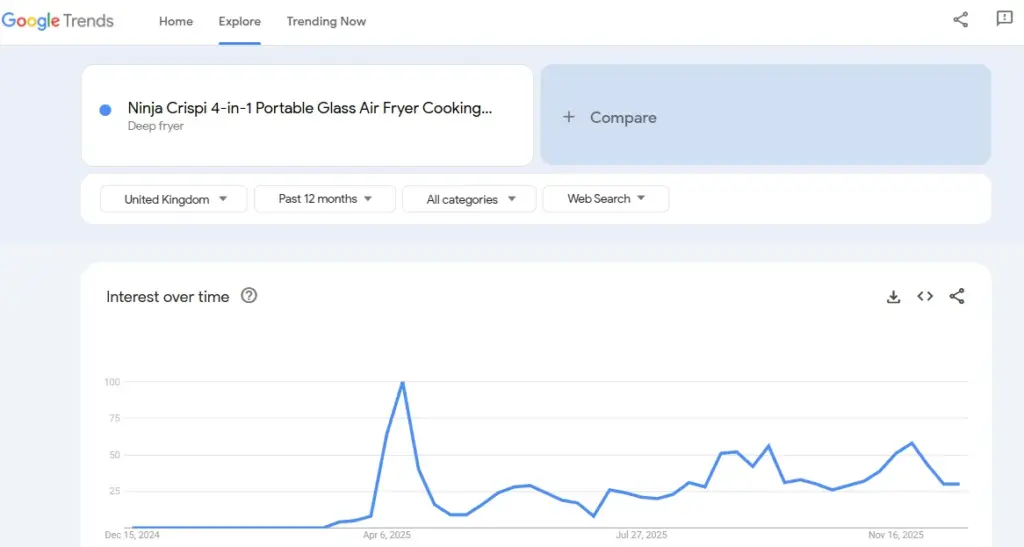 Ninja Crispi 4-in-1 Portable Glass Air Fryer