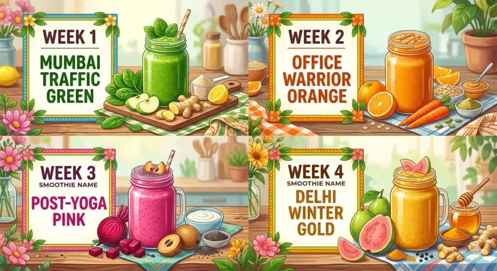 different smoothies