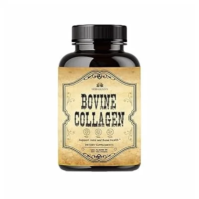 HERBALICIOUS Hydrolyzed Grass Fed Bovine Collagen Capsules