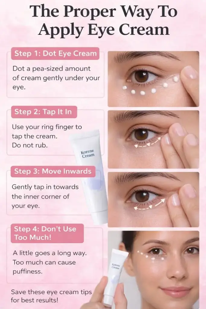 How to Apply Eye Cream Correctly
