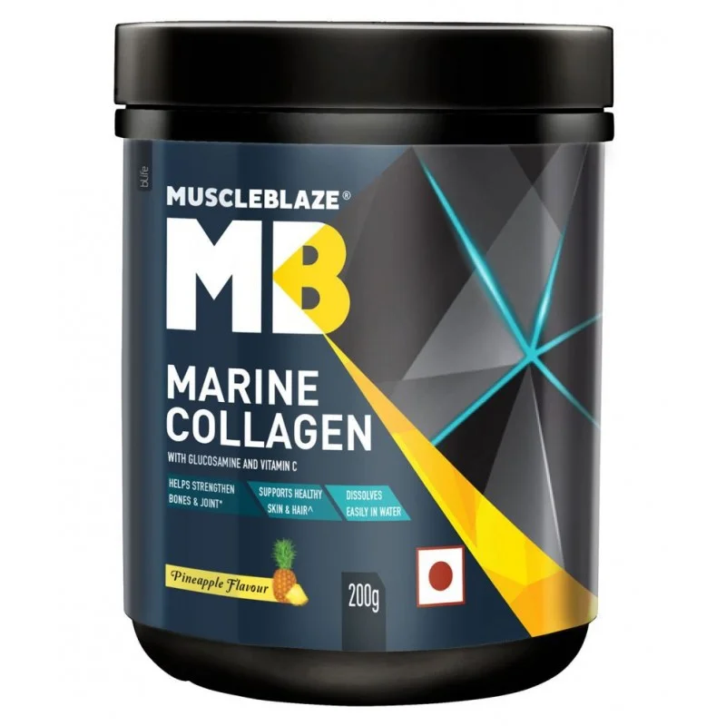 MuscleBlaze Marine Collagen + Vitamin C