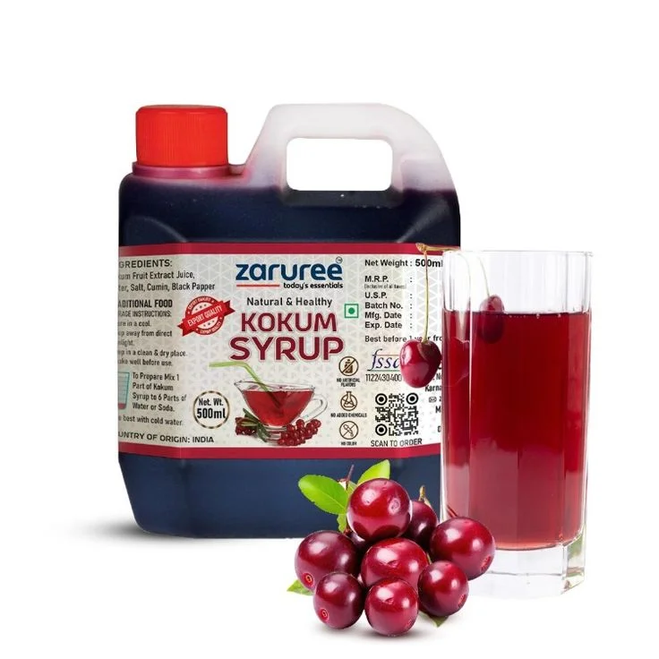 kokum syrup bottle