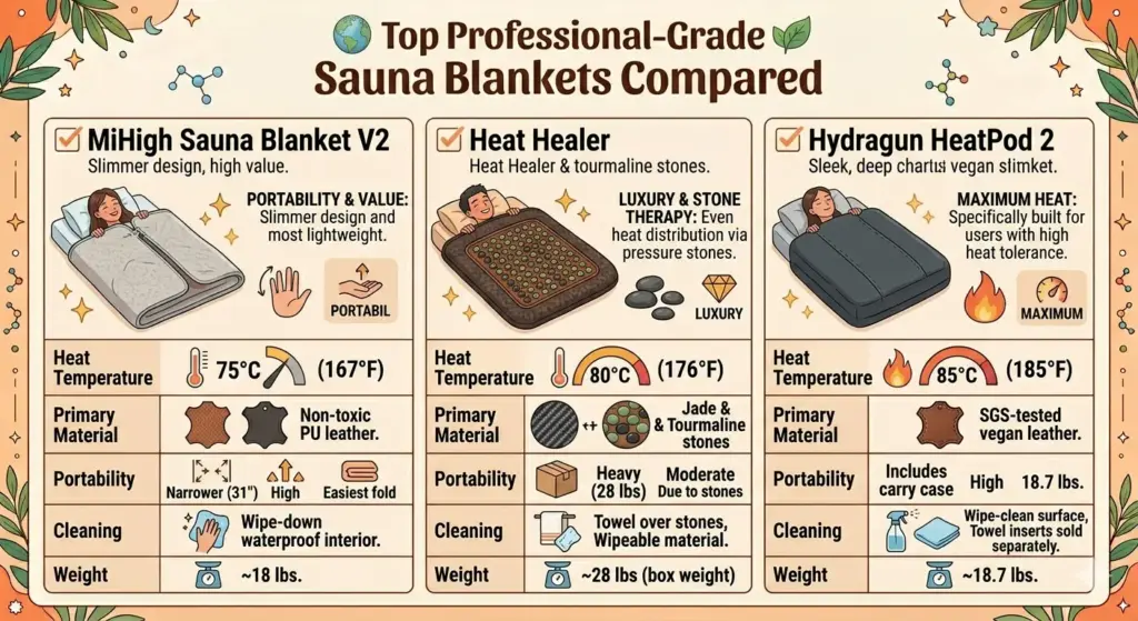sauna blanket compared