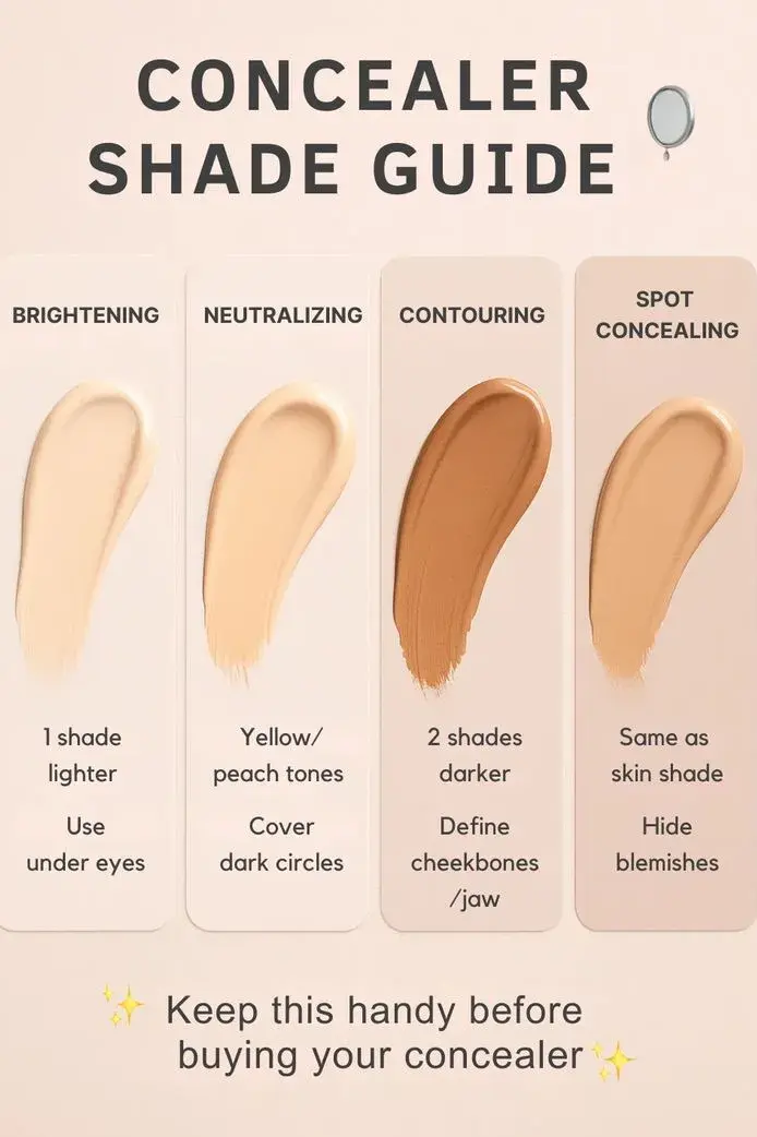 concealer shade guide