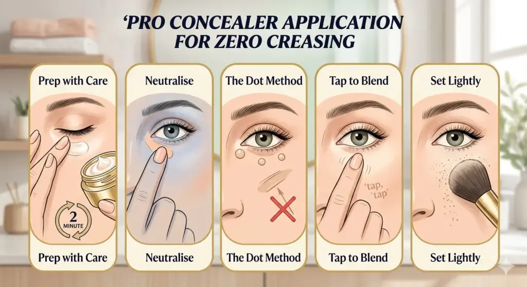 How to apply concealer